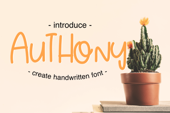 Authony: A Handwritten Font That Elevates Digital Design