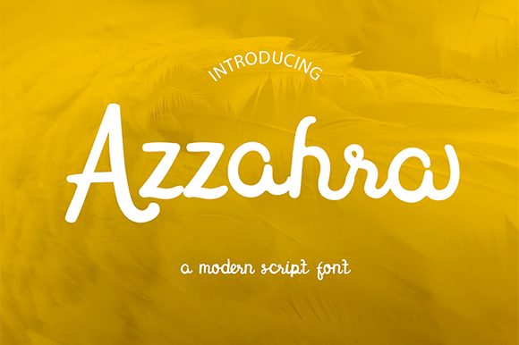 Azzahra: A Timeless Script Font for Editorial Design