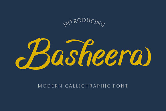 Basheera: A Timeless Script Font for Digital Design