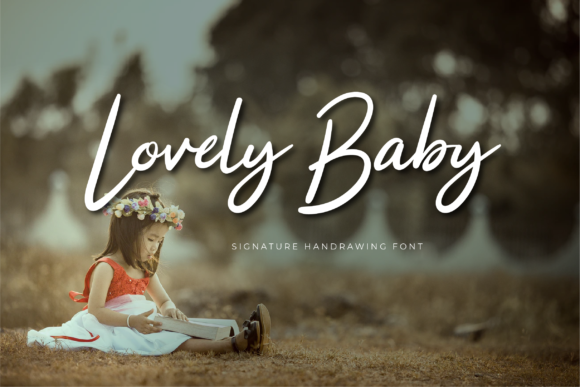 Beautiful Typography with Lovely Baby