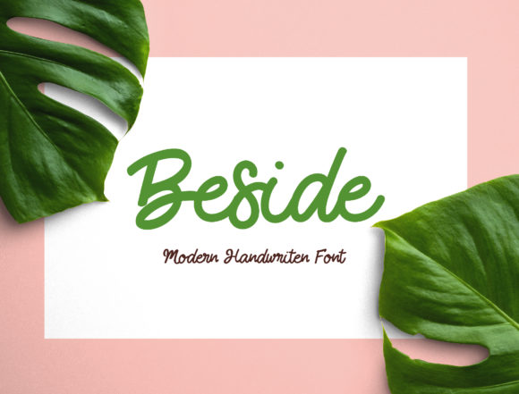 Beside: A Handwritten Font for Creative Makers
