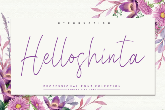 Helloshinta: A Handwritten Font That Feels Both Classic and Contemporary