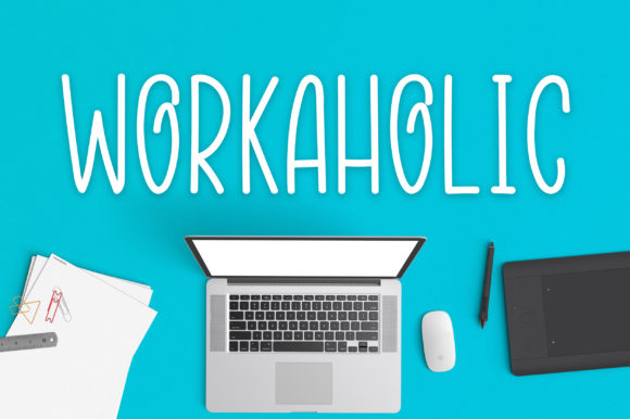 Workaholic Font for Branding Projects