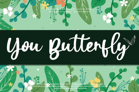 You Butterfly: A Timeless Script Font for Editorial Design