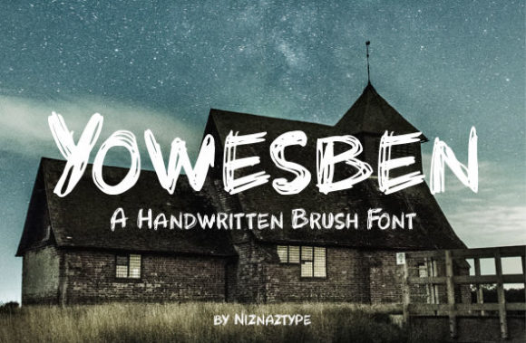 Yowesben: A Font That Brings Handwritten Charm to Your Craft Projects